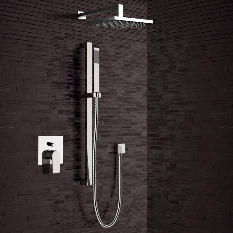 Shower Faucet, Remer SFR20, Chrome Shower System with 8